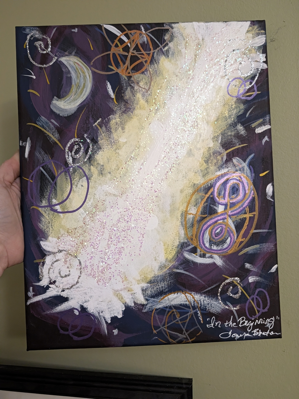 ✨ "In the Beginning" - Original Abstract Acrylic Painting ✨